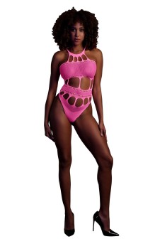 Przejdź do produktu Body with Grecian Neckline   Neon Pink   XS/XL