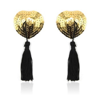 Przejdź do produktu Heart shine nipples tassels (oro)