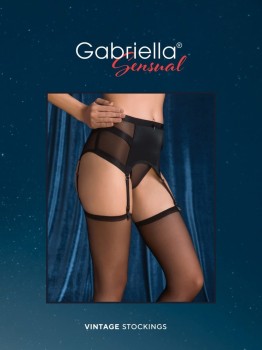 Przejdź do produktu Bielizna Pończochy CALZE VINTAGE STOCKINGS Czarne XL/XXL