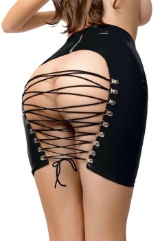Przejdź do produktu Wetlook skirt Leanne   black L