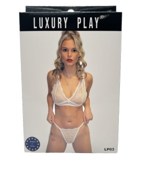 Przejdź do produktu Bielizna Luxury Play   Lingerie Set Small White