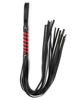 Przejdź do produktu Black Red Long Stripe Flogger