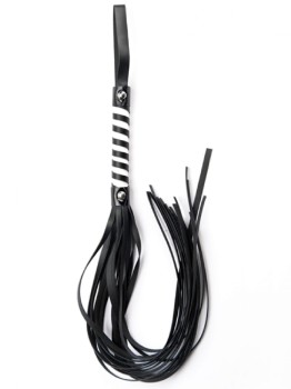 Przejdź do produktu Black White Long Stripe Flogger