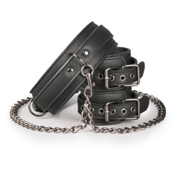 Przejdź do produktu Kajdanki Leather Collar With Handcuffs