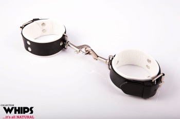 Przejdź do produktu Kajdanki   Kajdanki męskie, z karabińczykami, białe
