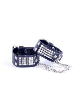 Przejdź do produktu Fetish B   Series Handcuffs with cristals 3 cm Silver