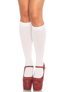 Przejdź do produktu Nylon Knee Highs White
