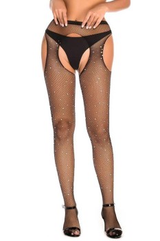 Przejdź do produktu BLACK STRASS OPEN TIGHTS TU (Size: TU)