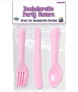 Przejdź do produktu B.P. Pecker Party Utensils   Pink
