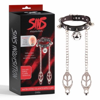 Przejdź do produktu Master Control Collar with Nipple Clamps
