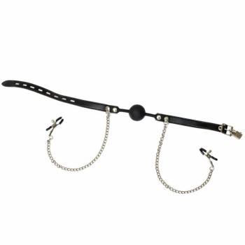 Przejdź do produktu Ball Gag with nipple clamps Party Hard Hentai