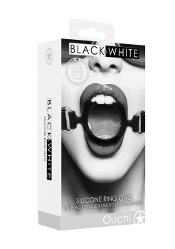 Przejdź do produktu Silicone Ring Gag   With Adjustable Bonded Leather Straps