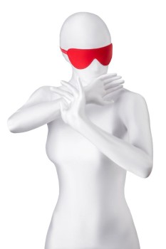 Przejdź do produktu Anonymo mask, PU leather, red, 65 cm