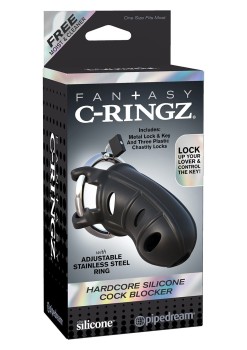 Przejdź do produktu Hardcore Silicone Cock Block Black