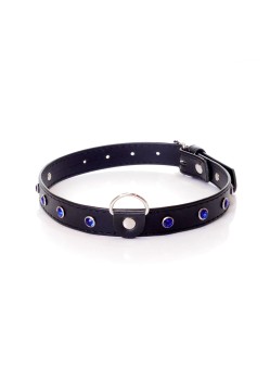 Przejdź do produktu Fetish B   Series Collar   2 cm navy blue crystal