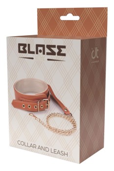 Przejdź do produktu BLAZE ELITE COLLAR AND CHAIN COGNAC VEGAN LEATHER