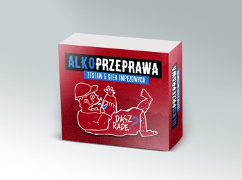 Przejdź do produktu Gry ALKOPRZEPRAWA 5w1 zestaw pięciu gier imprezowych