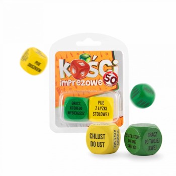 Przejdź do produktu Zabawka   Kości imprezowe  na 50 urodziny   różne kolory