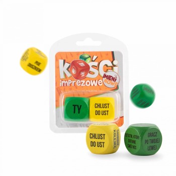 Przejdź do produktu Zabawka   Kości imprezowe  imieninowe   różne kolory