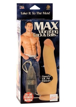Przejdź do produktu Max Vibrating Cock &amp; Balls Light skin tone