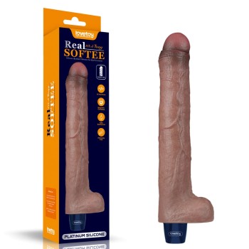 Przejdź do produktu 10.5 REAL SOFTEE Rechargeable Silicone Vibrating Dildo
