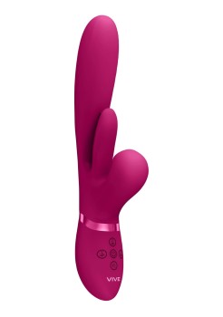 Przejdź do produktu Kura   Thrusting G Spot Vibrator with Flapping Tongue and Pulse Wave Stimulator