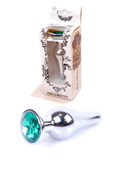 Przejdź do produktu Plug Jewellery Silver BUTT PLUG  Green