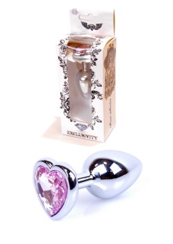 Przejdź do produktu Plug Jewellery Silver  Heart PLUG  Rose