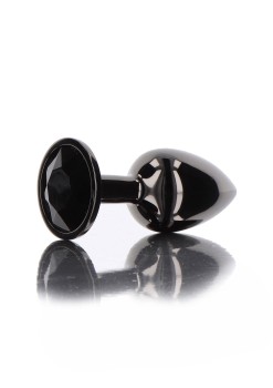 Przejdź do produktu Butt Plug With Diamond Jewel L Black