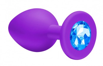 Przejdź do produktu Plug Anal Emotions Cutie Small PURPLE light Blue crystal