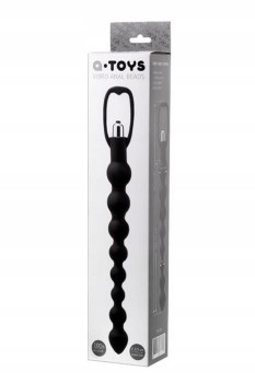 Przejdź do produktu A TOYS, Anal Vibration Chain, Silicone, Black, 34 cm