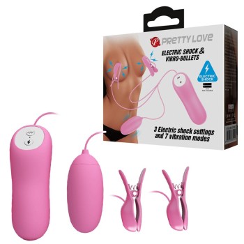 Przejdź do produktu PRETTY LOVE   ELECTRIC SHOCK &amp; VIBRO BULLETS, 7 vibration functions 3 electric shock functions
