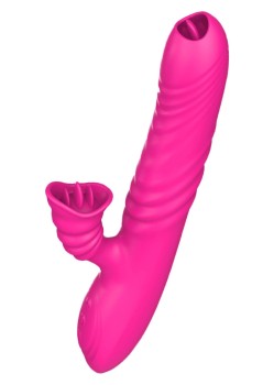 Przejdź do produktu Wibrator Angelia USB 3 functions of thrusting / 20 vibrations Pink