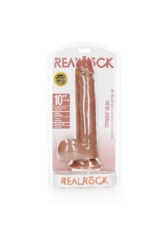 Przejdź do produktu Straight Realistic Dildo  Balls  Suction Cup   10/ 25,5 cm