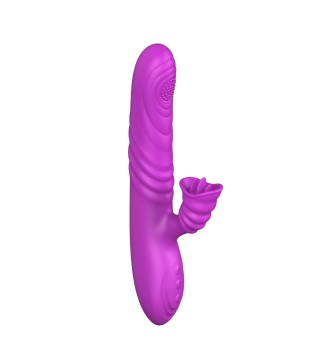 Przejdź do produktu Wibrator Angelia, USB 3 functions of thrusting / 20 vibrations Purple