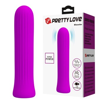 Przejdź do produktu PRETTY LOVE   Blanche Purple, 12 vibration functions Memory function