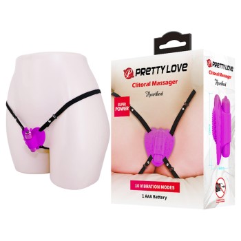 Przejdź do produktu PRETTY LOVE   Clitoral Massager, Heartbeat, 10 vibration functions