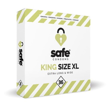Przejdź do produktu SAFE   Condoms King Size XL Extra Long &amp; Wide (36 pcs)