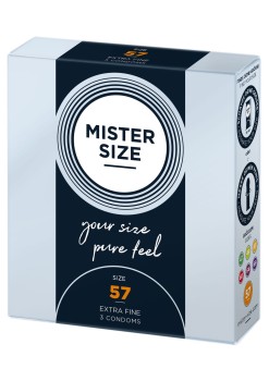 Przejdź do produktu MISTER SIZE 57mm Condoms 3pcs Natural