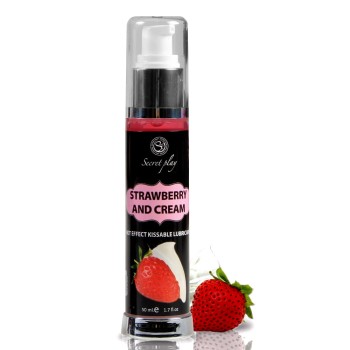 Przejdź do produktu STRAWBERRY &amp; CREAM HOT EFFECT KISSABLE LUBRICANT 50 ML