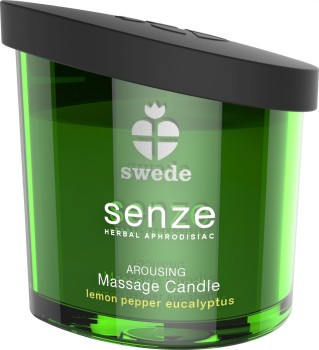 Przejdź do produktu Swede   Senze Arousing Massage Candle Lemon Pepper Eucalyptus