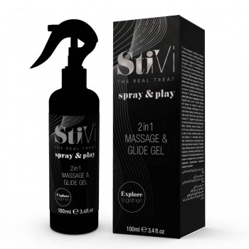 Przejdź do produktu StiVi Spray&amp;Play Massage &amp;Glide Gel 2in1 100ml
