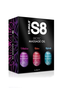 Przejdź do produktu S8 Massage Oil Box 3x 50ml Multi flavour