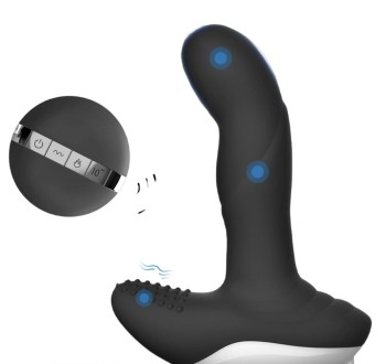 Przejdź do produktu Luxury Play Prostate Stimulator - Silicone Usb Massager - 7 Function - Pulsator - Heating - Black