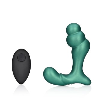 Przejdź do produktu Stacked Vibrating Prostate Massager with Remote Control   Metallic Green