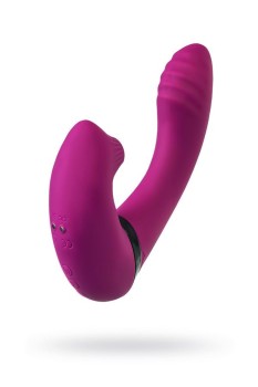 Przejdź do produktu JOS Vibrator with clitoral stimulator JOS Spin, silicone, purple, 23 cm
