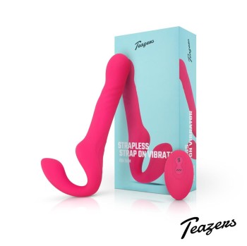 Przejdź do produktu Teazers Strapless Strap On Vibrator   Pink