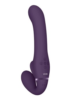 Przejdź do produktu Ai   Dual Vibrating &amp; Air Wave Tickler Strapless Strapon