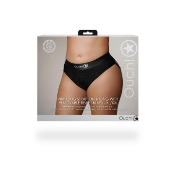 Przejdź do produktu Vibrating Strap on Thong with Removable Rear Straps   XL/XXL