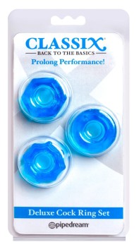Przejdź do produktu C Deluxe Cock Ring Set Blue